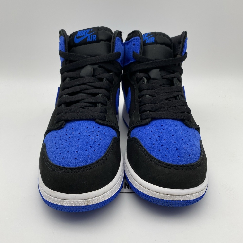 Size 6.5y- Jordan 1 Retro High OG GS Black/Royal Blue-White Youth (FD1437 042) - Picture 5 of 8